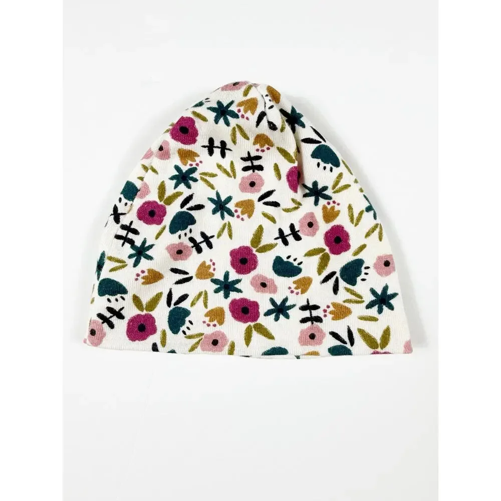 Little Sleepies Bamboo Knotted Gown Pink Newborn + Childhoods Floral Hat Newborn